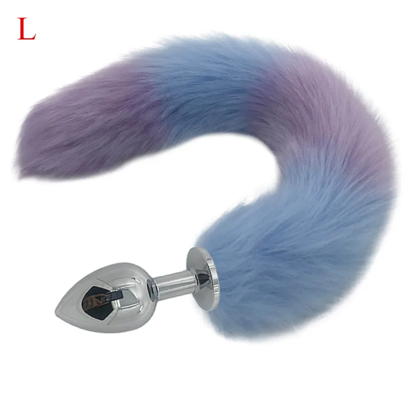 S/M/L Анальная пробка с лисьим хвостом большой стопкой для приклада хвосты