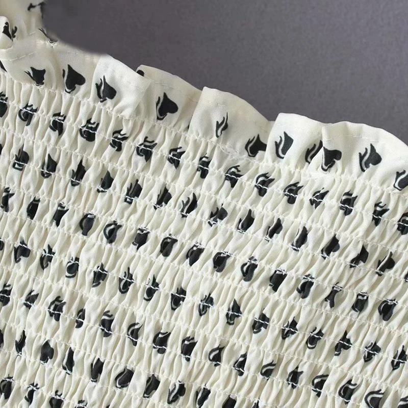 Женский укороченный топ с принтом в виде сердца белая уличная одежда Корейском