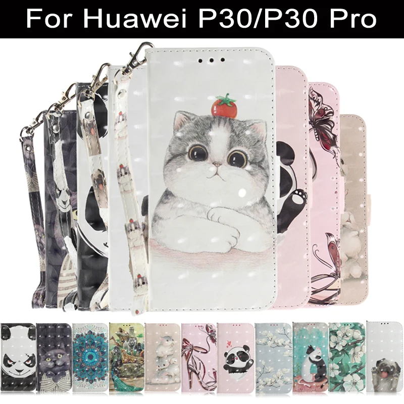 Для huawei P30 чехол для телефона Pro Чехол ударопрочный кожаный с отделением портмоне