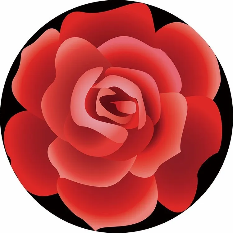 Rose 4 Романтический 3D красная роза круглый ковер Диаметр 60/80/100/120/160 см Гостиная круглый коврик стул ковры коврик для ванной, дома, отеля, украшения - Цвет: Rose 4