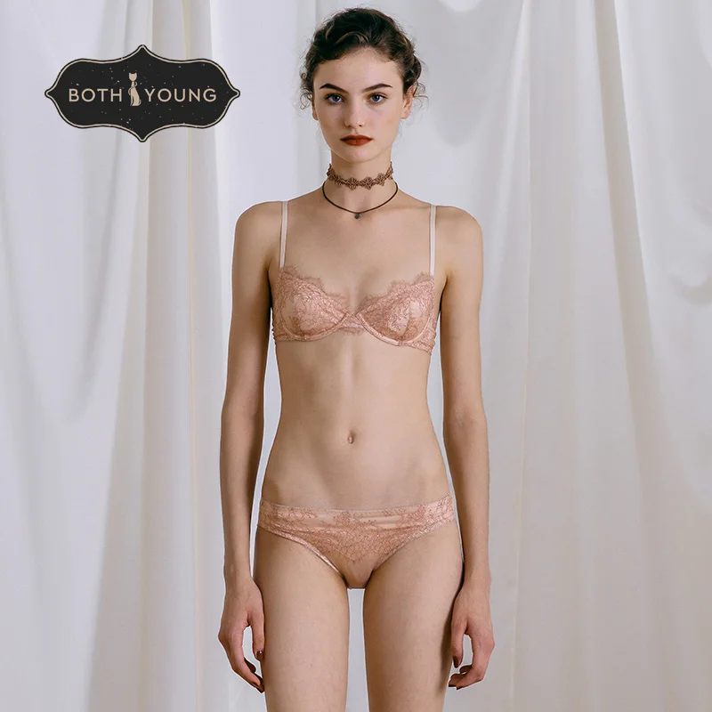 Женское кружевное нижнее белье BOTHYOUNG комплект нижнего белья пуш ап 3/4