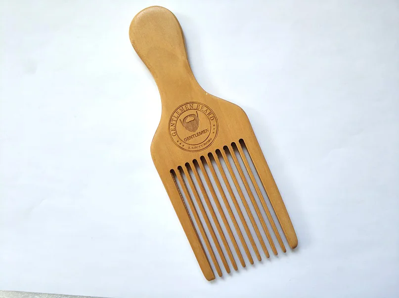 Расческа-вилка для волос из натуральной груши Антистатическая мужчин и женщин 1