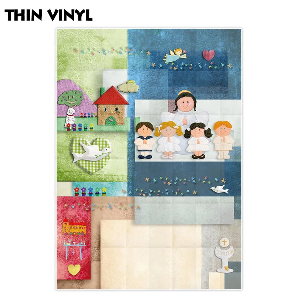 Фон для фотосъемки новорожденных Allenjoy причастие Крещение скульптура черная