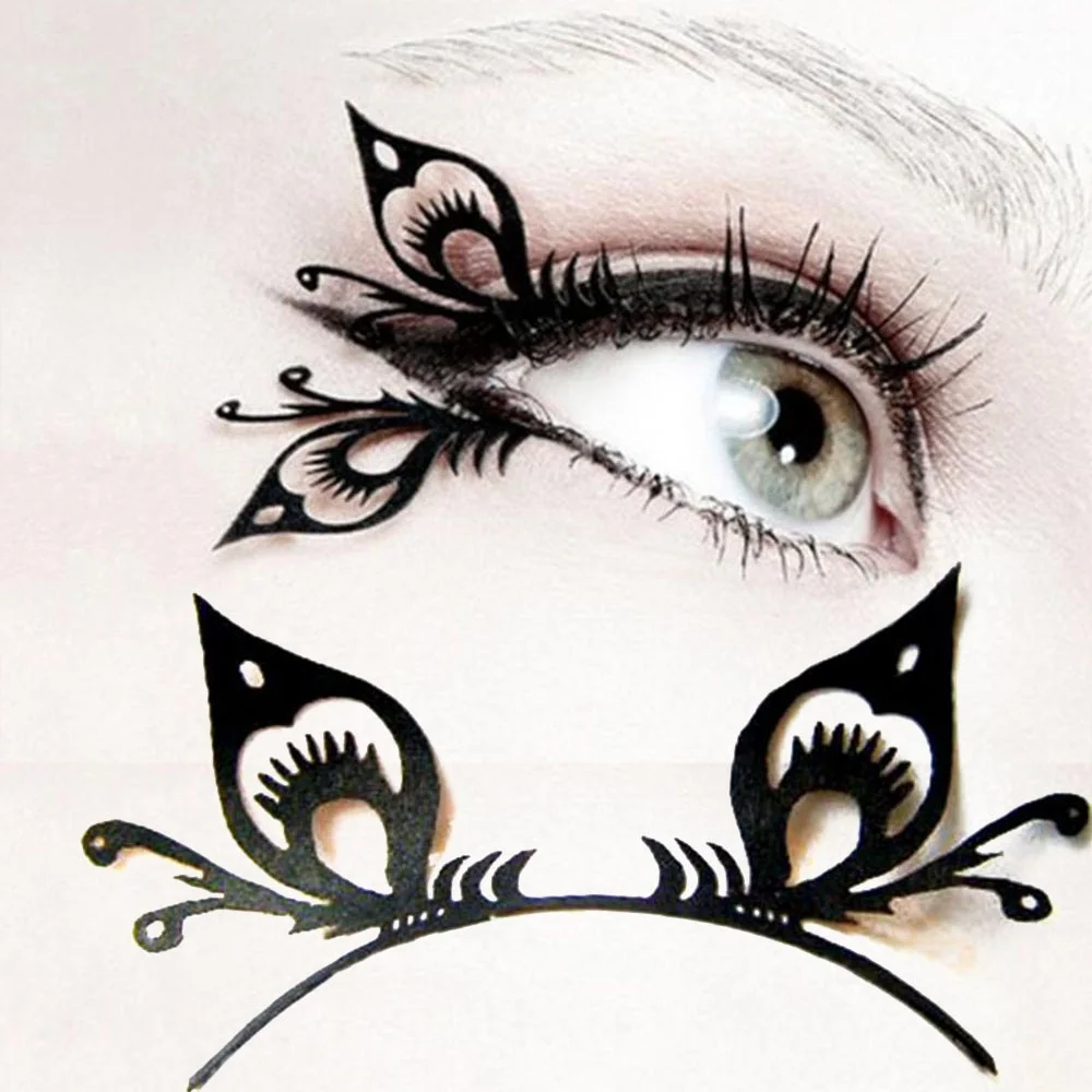 1 пара открытые накладные Искусственные ресницы бабочки сексуальные тонкие