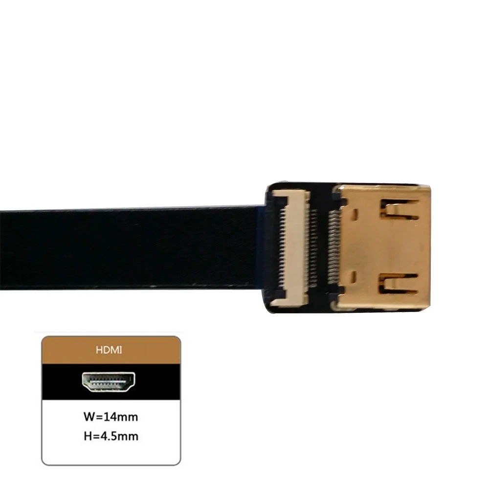 5/10/15/20/30 см мягкий ультратонкий HDMI кабель прямой тип A Мама папа Тип C Мини вверх