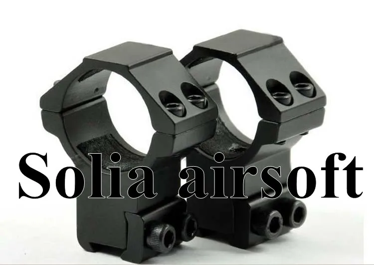 

Tactical 30mm Rings High Profile Rifle Scope with 11mm Dovetail Rail Mount for hunting