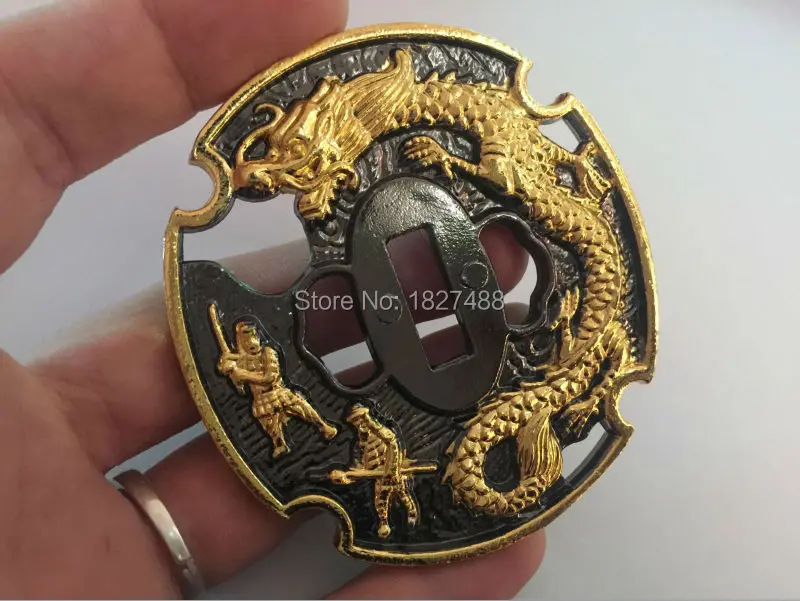 Сплав Tsuba аксессуар для катаны Handguard для японского меча Wakizashi W/Dragon Desing