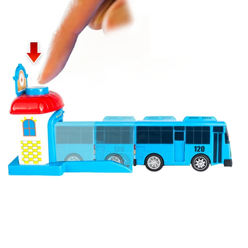 4 шт./компл. макет тайо маленький автобус дети миниатюрный пластиковые ребенка