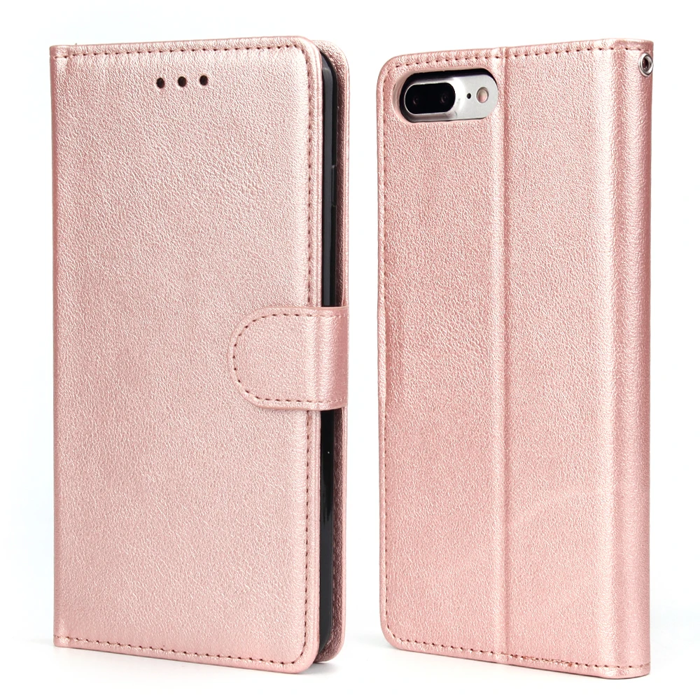Для iPhone 7 6S Plus SE чехол для iPhone 11 Pro PU кожаный чехол-кошелек с подставкой откидная крышка для iPhone X XS XR XS MAX розовое золото