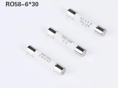 

100pcs/lot RO58 6*30mm Ceramic fuse 1A 2A 3A 5A 10A 16A 20A 25A