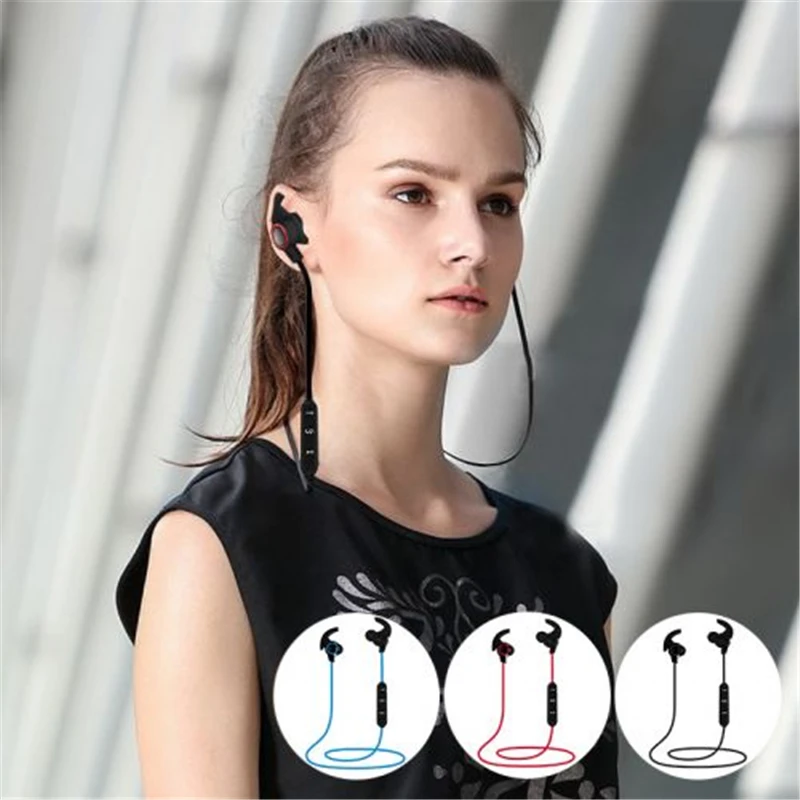 Наушники Bluetooth V4.1 беспроводные наушники спортивные для спортзала PhoneStereo с