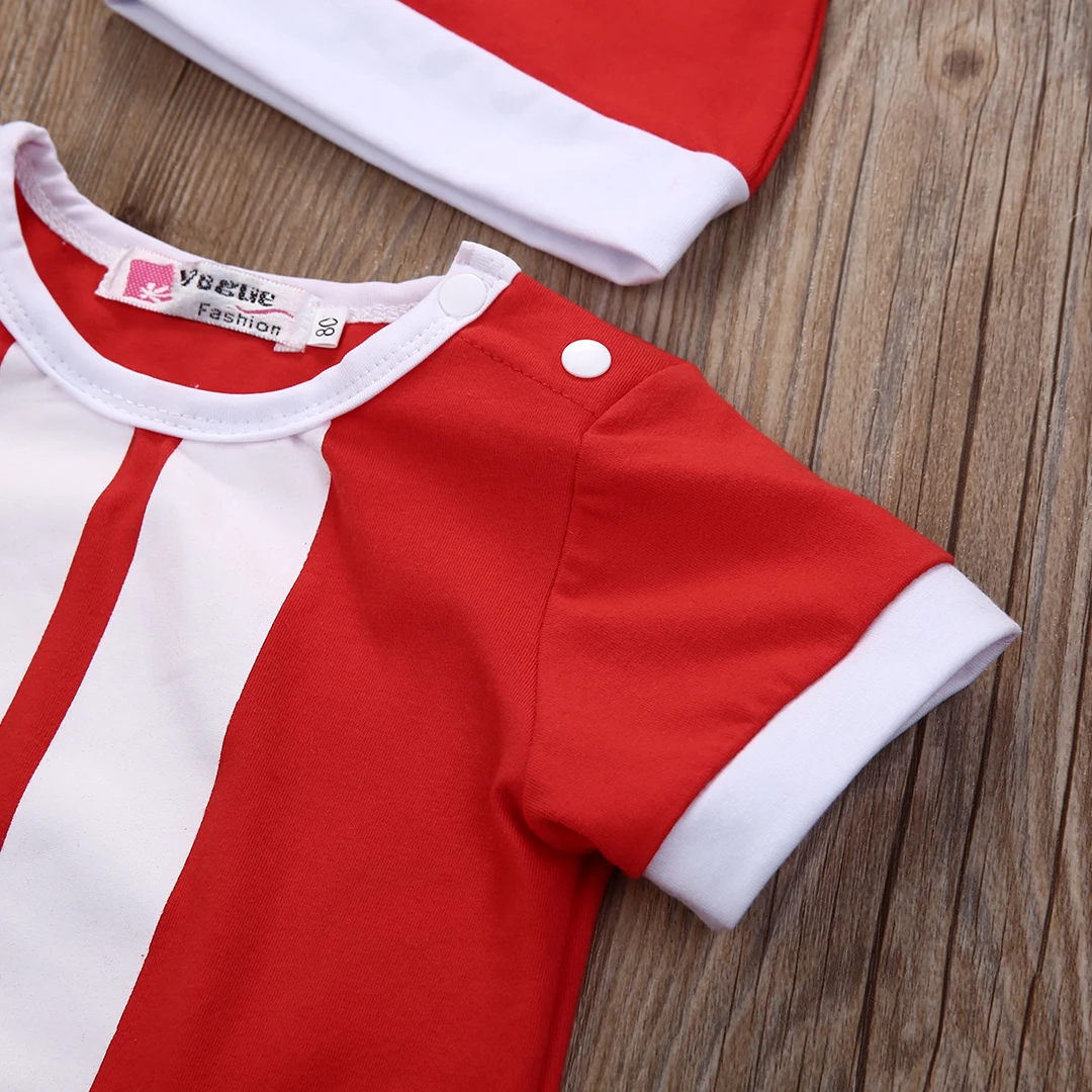 Весенне осенний Рождественский комбинезон с Санта Клаусом для маленьких