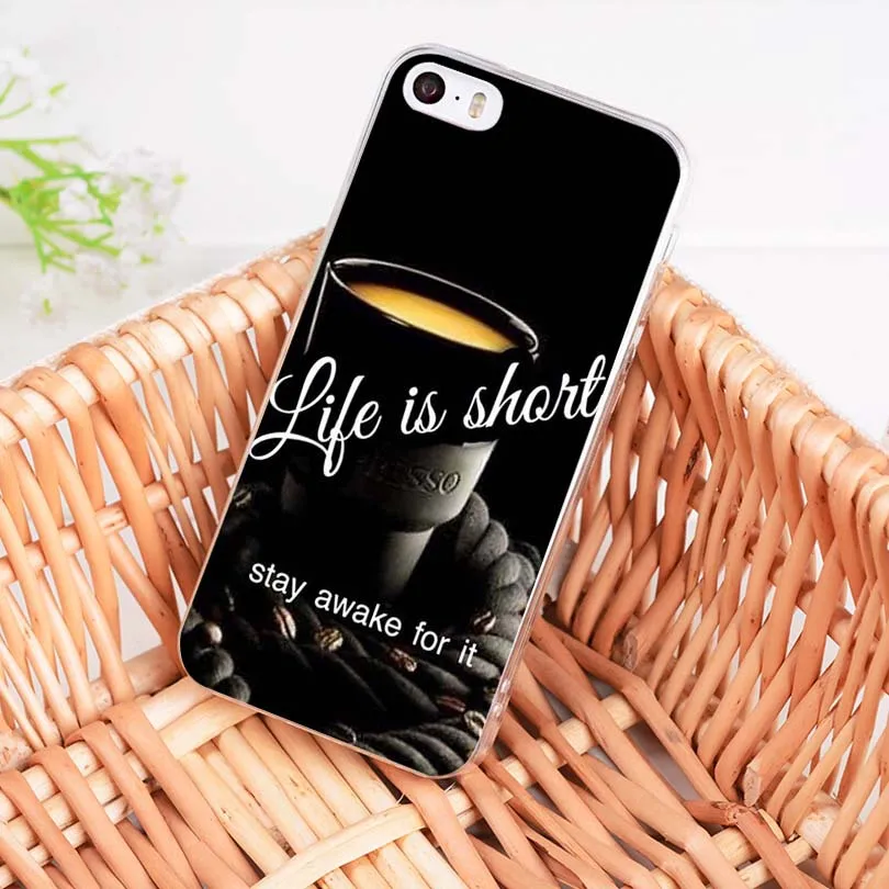 MaiYaCa KEEP CALM AND DRINK COFFEE WAKE UP MAKE чехол для мобильного телефона Apple iPhone 8 7 6 6S Plus X 5 5S SE 5C 4