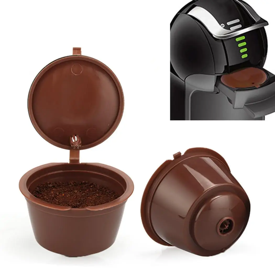 Многоразовые пластиковые кофейные капсулы фильтр чашки Твердые Кухонные