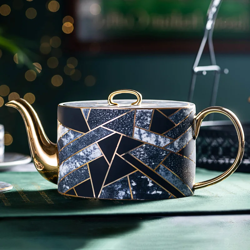 

Китайский керамический чайник венге, Красивый фарфоровый чайник большой емкости для послеобеденного дня, свадебный подарок, 900 мл