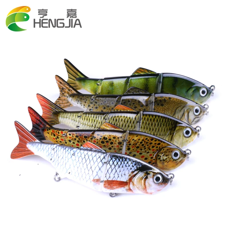 HENGJIA 5 шт. 12 см 16 8 г рыболовные воблеры 4 сегментов Swimbait шарнирные жесткая