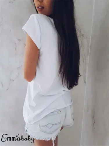 Женская футболка с коротким рукавом хлопковая Футболка принтом | одежда