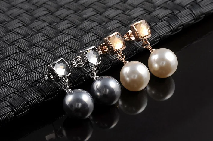 Italina Rigant Элегантные Висячие Серьги С Искусственным Жемчугом Австрийским