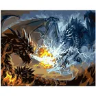 Картина по номерам сделай сам, Прямая поставка, 40x50 50x65 см, животное из водного дракона, холст, свадебное украшение, искусство, картина в подарок