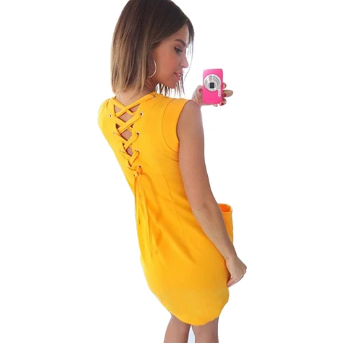 НОВЫЕ ТОВАРЫ ПОСТУПЛЕНИЯ Летний Женщины Сплошной Цвет Свободные Карман Пакет