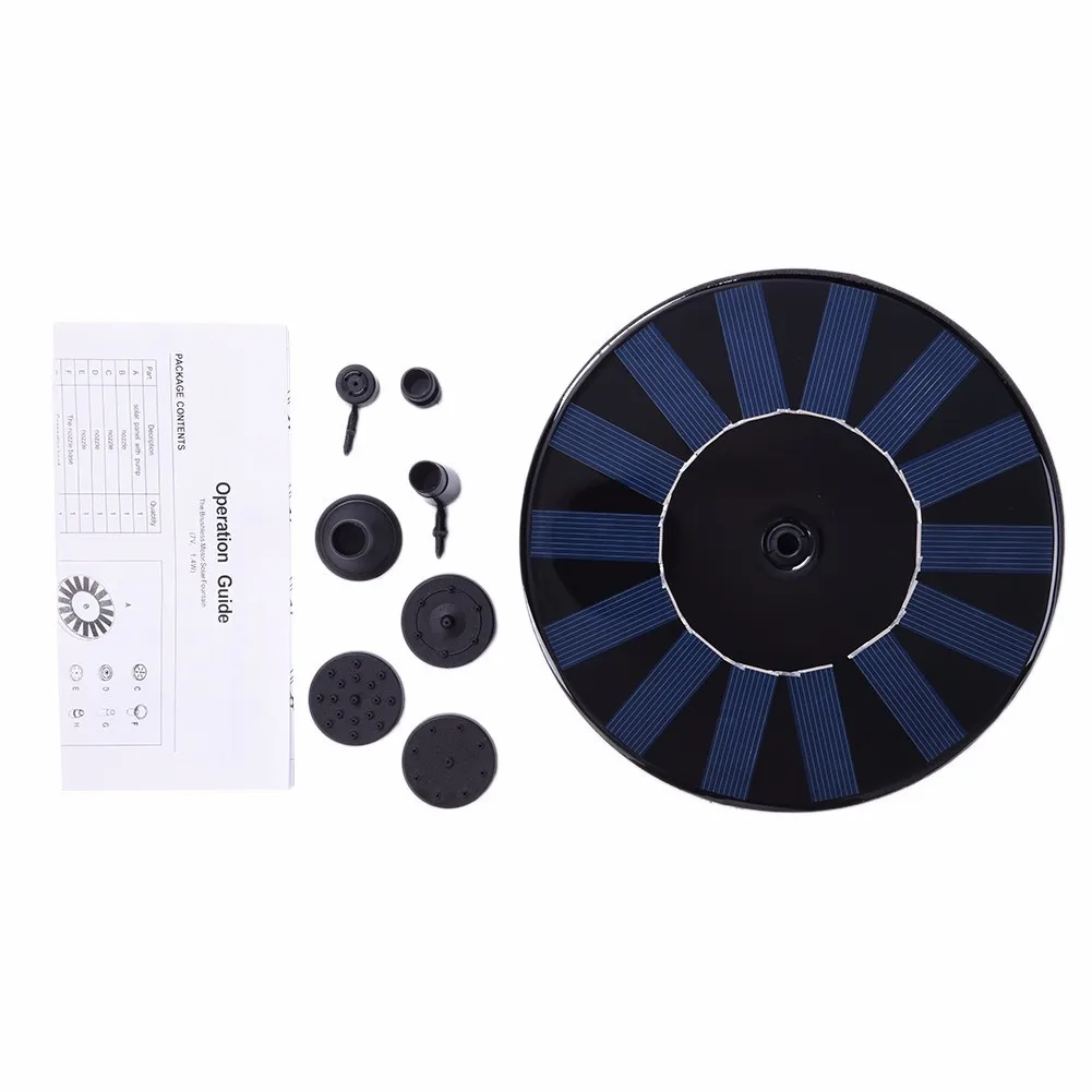 200L/ч Плавающий Солнечный Мощность фонтан Панель комплект садовый водный насос