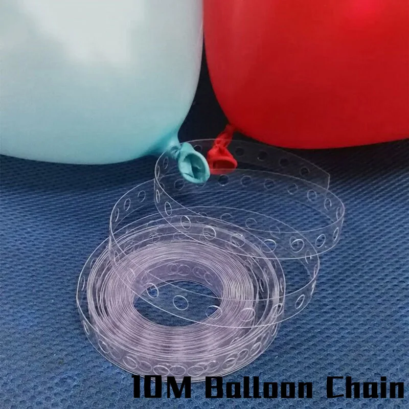 10meter Ballon Chain 1 шт. большой насос для мяча надувные аксессуары для воздушного шара ручные латексные шары воздушный шар из фольги для вечеринок воздушный насос портативный шар украшение инструмент - Цвет: 10meter Ballon Chain