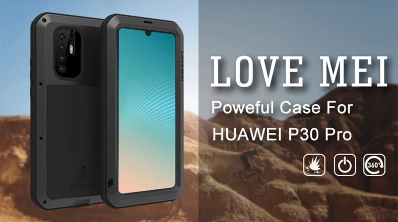 Сверхпрочная защита Doom, металлический алюминиевый чехол для huawei P30 Lite, металлический защитный чехол huawei P30 Pro, чехол Gorilla glass, чехол