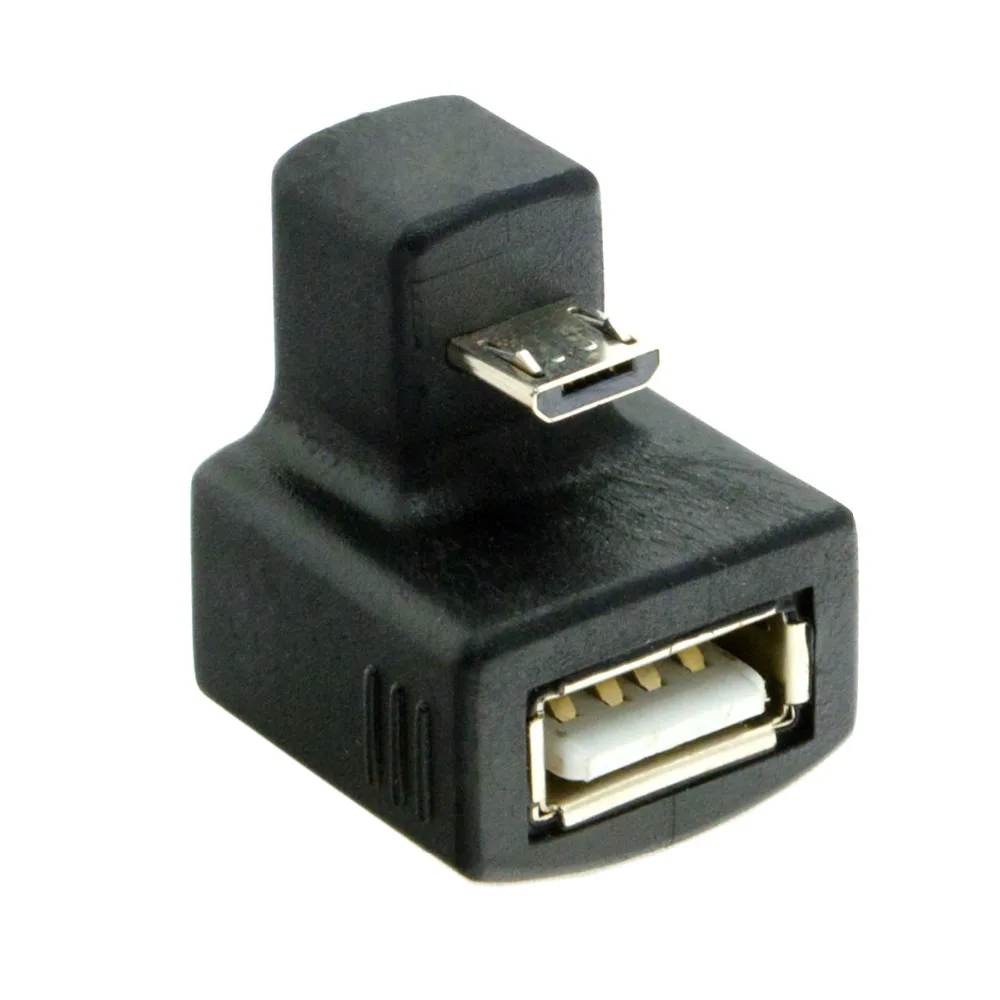 180 градусов вниз правый угол Micro USB OTG к 2 0 Женский удлинитель адаптер для сотового