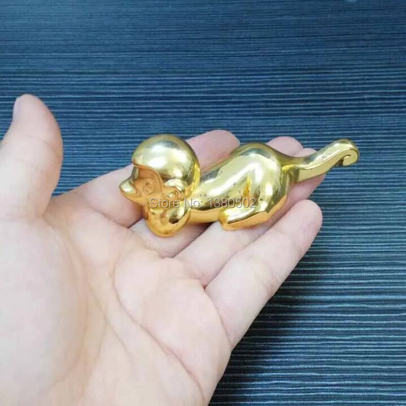 Новинка симпатичный держатель для палочек с золотыми обезьянами металлические