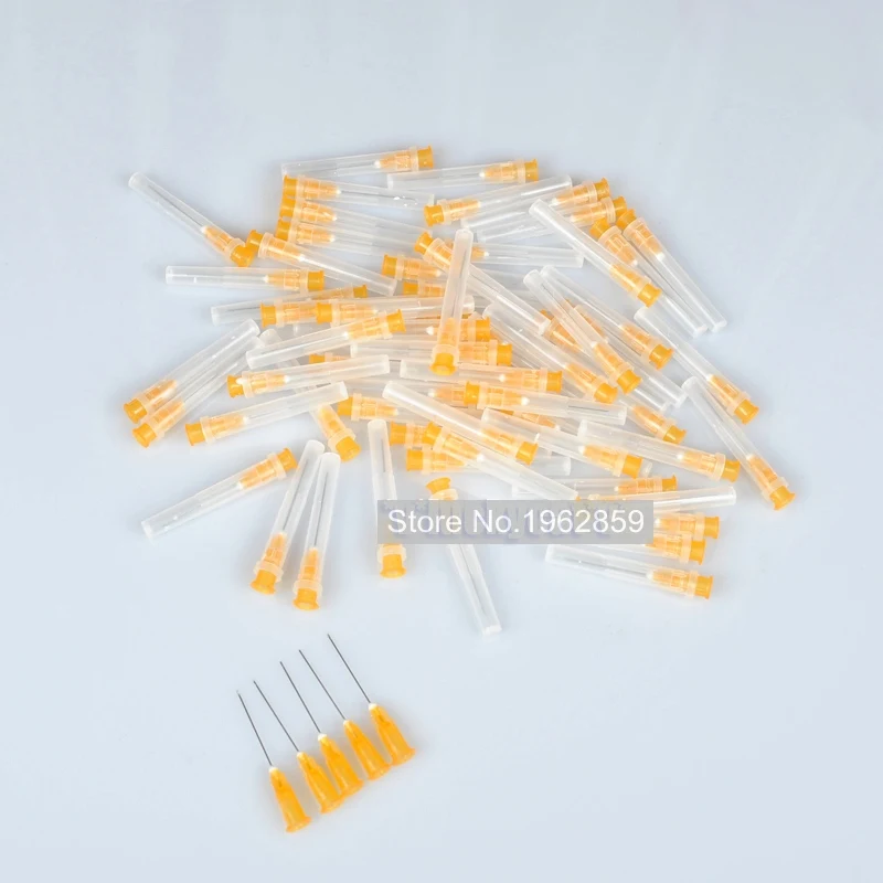 100 шт. игольчатые наконечники для эндоорошения 25GA концевые закрытые боковые