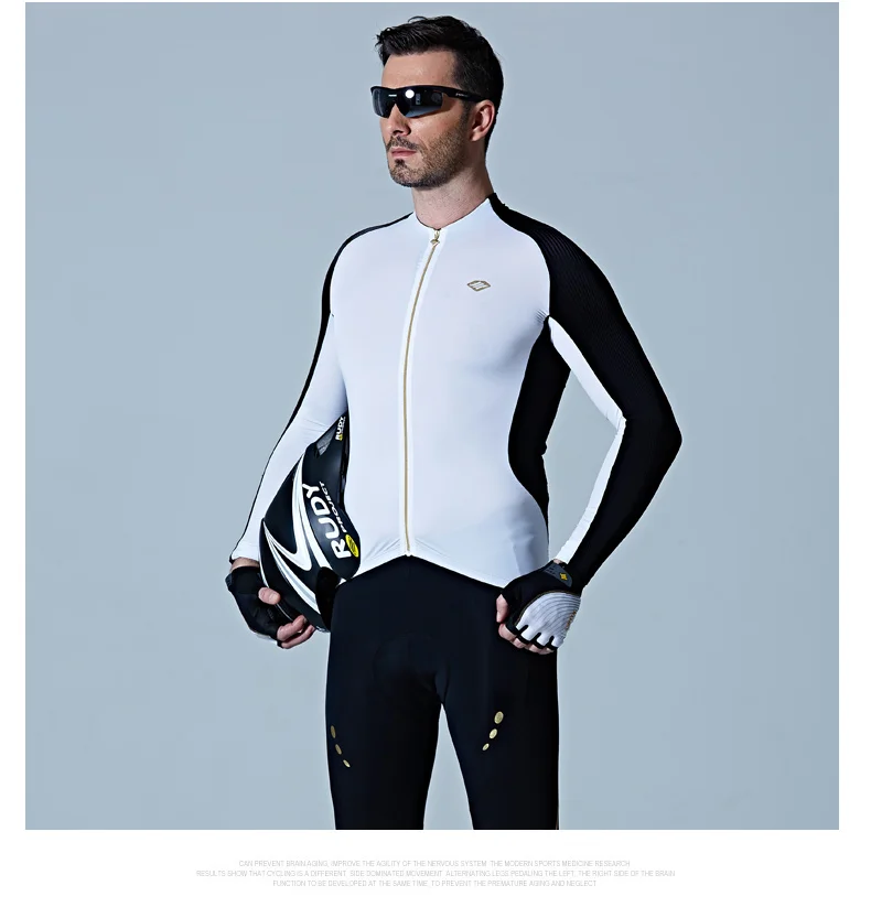 Santic велосипедная футболка с длинным рукавом ropa ciclismo mtb Мужская Осенняя мощная сухая ветронепроницаемая, устойчивая к УФ-излучению одежда для велоспорта