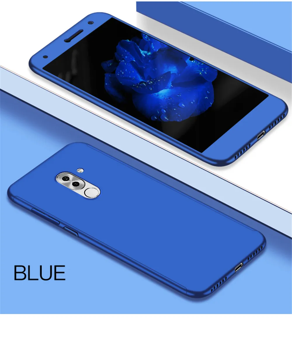 Роскошный 360 градусов чехол для huawei Honor 7 7C 8 8X Max 8A 9 i 10 Lite 5X 6X 7X противоударный полное покрытие для Honor V8 V9 играть V10 V20