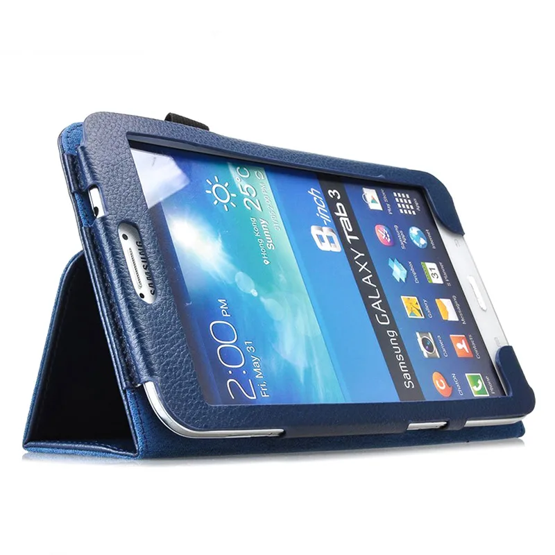 Чехол с узором Личи из искусственной кожи чехол для samsung Galaxy Tab 3 8,0 T310 T311 чехол для samsung Tab3 SM-T310 8,0 дюймов Чехол+ пленка+ ручка