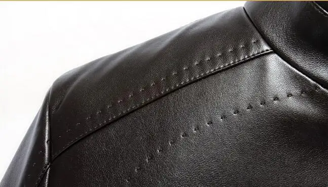 Мужское длинное пальто из искусственного меха с воротником-стойкой | Мужская