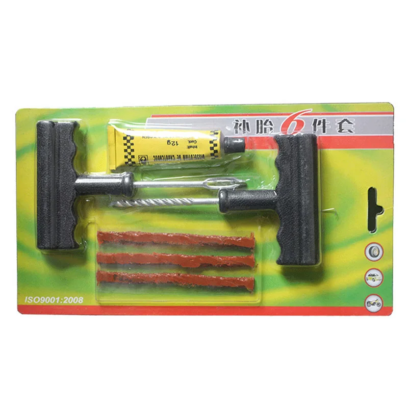 2017 New Car Tire Repair Tool Kit For Tubeless Emergency Tyre Fast Puncture Plug Block Air Leaking Truck Motobike |