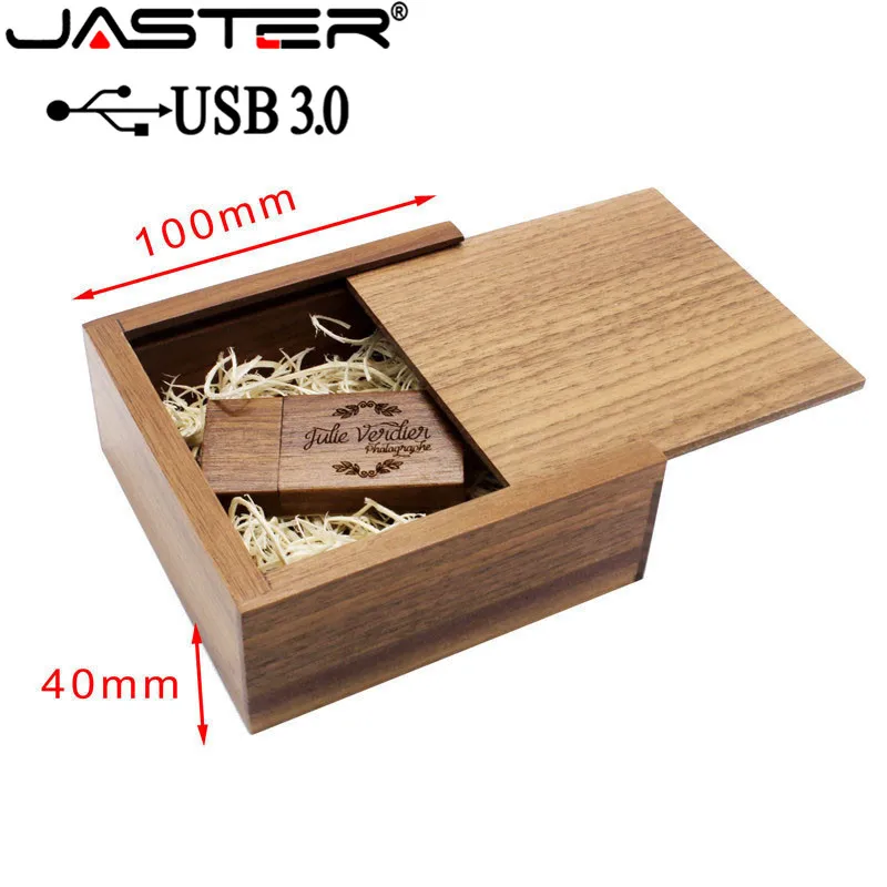 JASTER орех клен деревянный фотоальбом usb+ коробка usb флэш-накопитель 4 ГБ 16 ГБ 32 ГБ 64 Гб Свадебная подарочная коробка(размер 105 мм* 95 мм* 40 мм