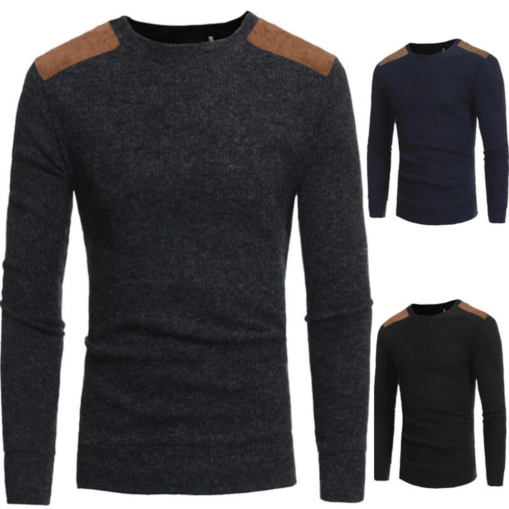 

Men Winter Warm Knitted Brand Sweater Casual Pullover O-Neck Long Sleeve Top clothes Slim Drop shipping sweaters