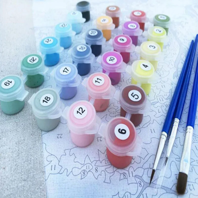 Персональные Фото Индивидуальные DIY масляные краски картины по номерам Картина Рисунок по номерам холст Раскраска по номерам акрил