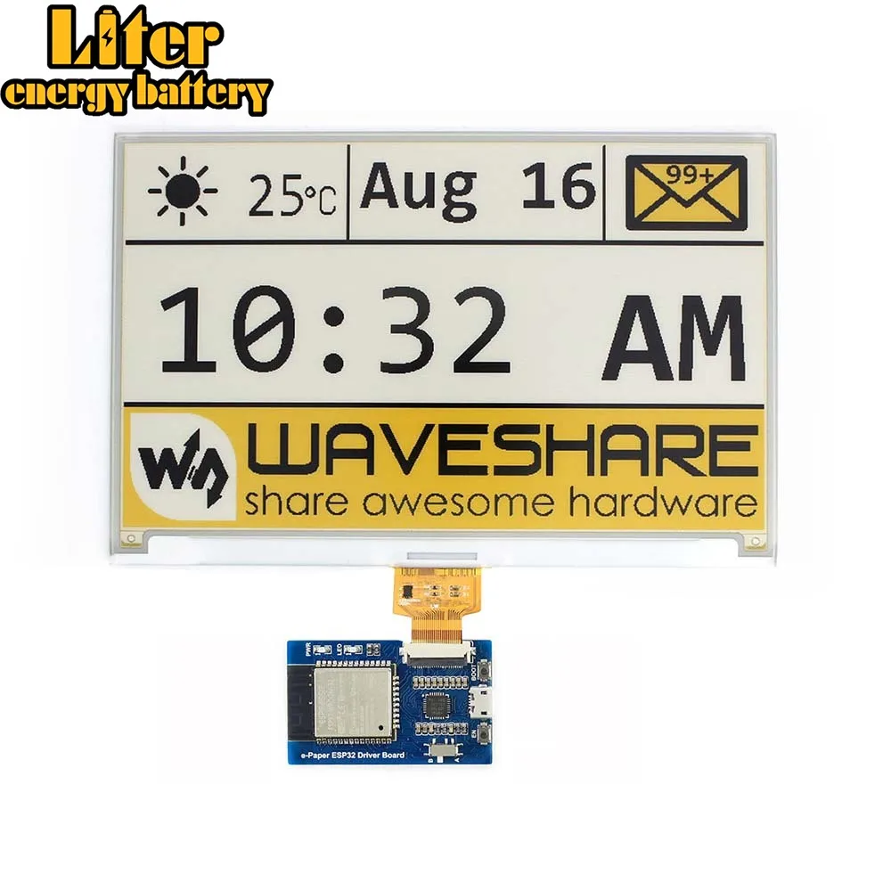 Универсальная электронная бумажная плата драйвера с WiFi/Bluetooth SoC ESP32 на борту