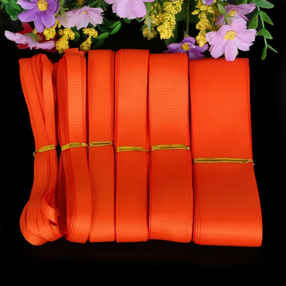 Новое поступление 7 38 мм для выбора оранжевого красного цвета 5 ярдов/партия Grosgrain