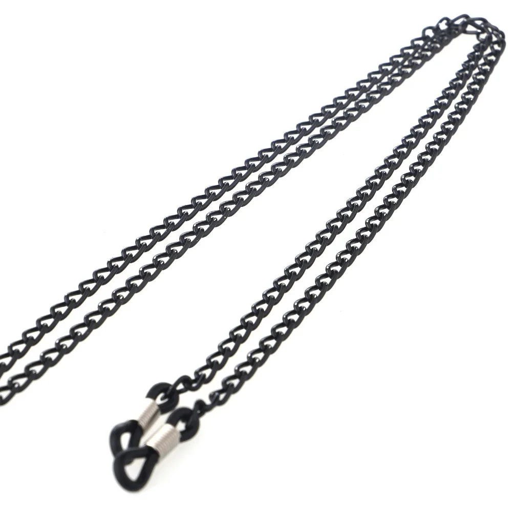 

2019 Vintage Eyeglass Holder Black Link Sunglasses Chain Retro Eyeglass Neck Cord Retainer Strap Eyewear metal Holder reading