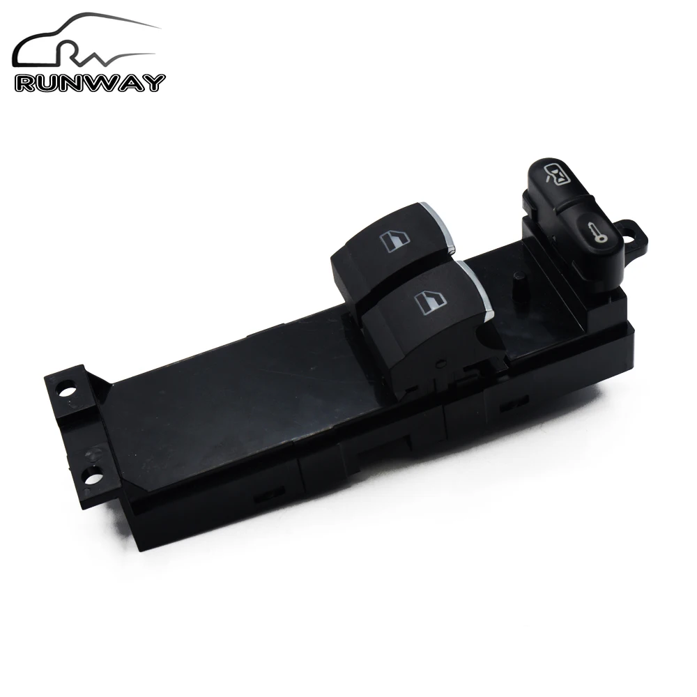 Хромированная кнопка управления окном для Volkswagen VW Bora Golf MK 4 Seat Leon 1 Toledo 2 Passat B5 3B/3BG 1J3