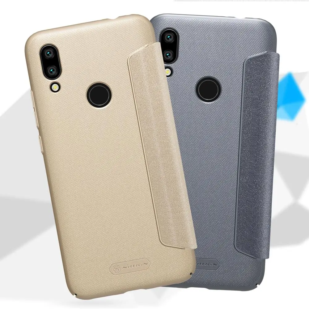Xiaomi Redmi 7 чехол Nillkin Sparkle роскошный бизнес Жесткий PU кожаный флип-чехол для телефона защитный чехол для Xiaomi Redmi 7 Nilkin Capa