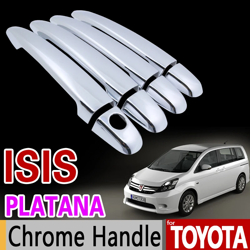 Хромированная накладка на ручку для Toyota ISIS Platana 2004-2015 комплект отделки 2005 2006 2007 2008