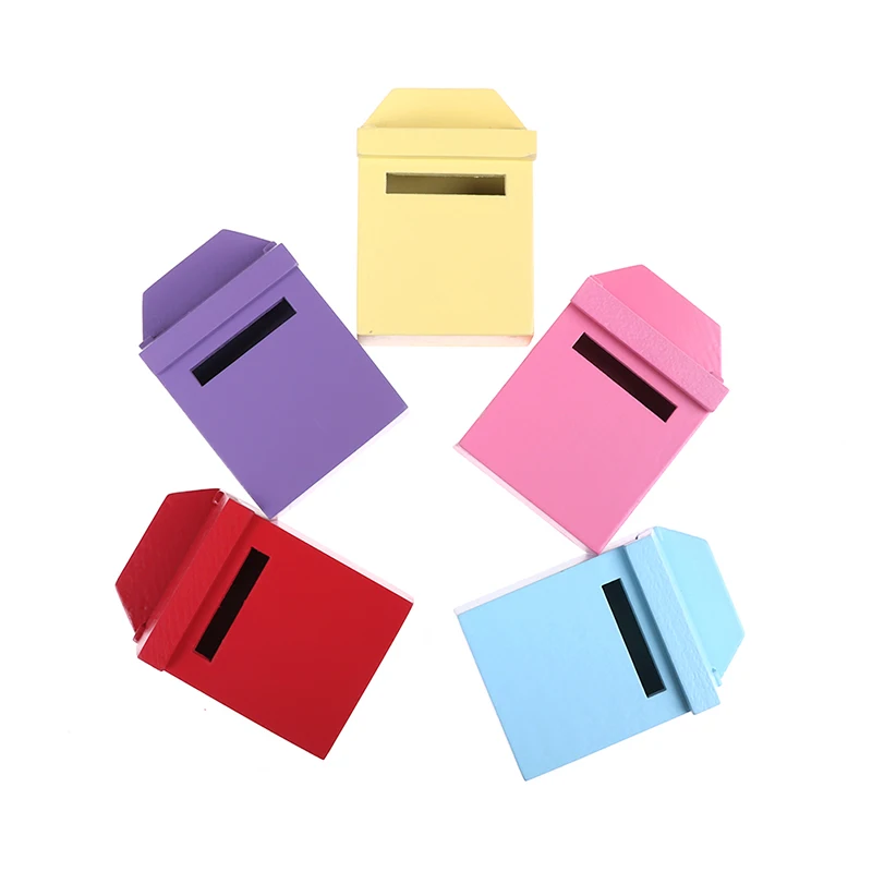 Миниатюрный деревянный маленький почтовый ящик миниатюрный кукольный домик 1:12