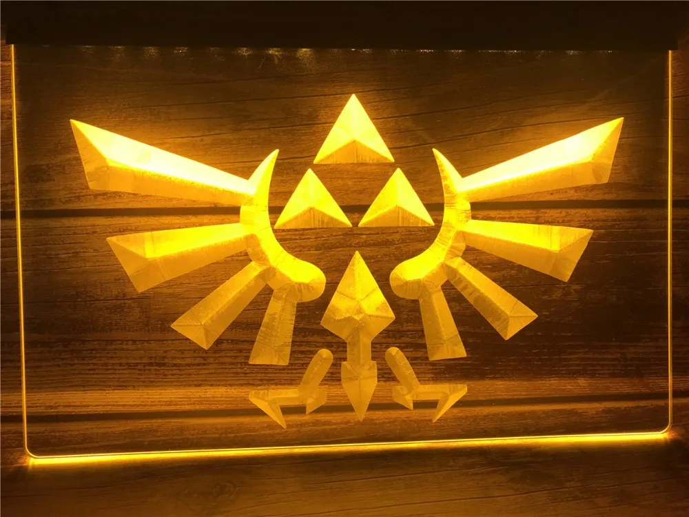 E053 Legend Of Zelda Triforce светодиодный неоновые световые знаки