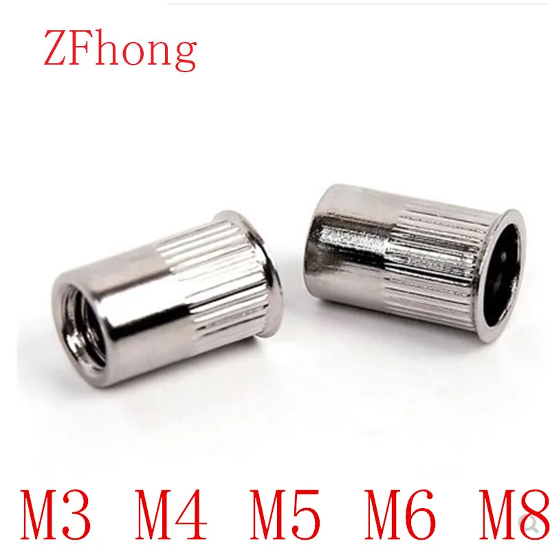 

10-20Pcs M3 M4 M5 M6 M8 M10 304 Stainless Steel Rivnut Small Countersunk Head Riveted Nuts Insert Nutsert Cap Rivet Nut