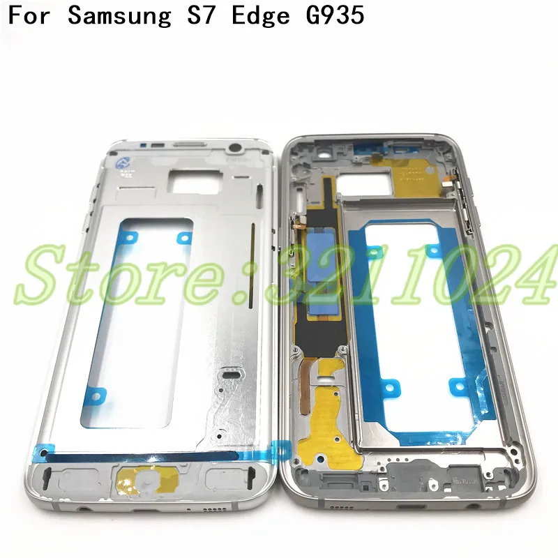 Запасные части средняя пластина рамка для Samsung Galaxy S7 G930F edge G935F передний ЖК-дисплей