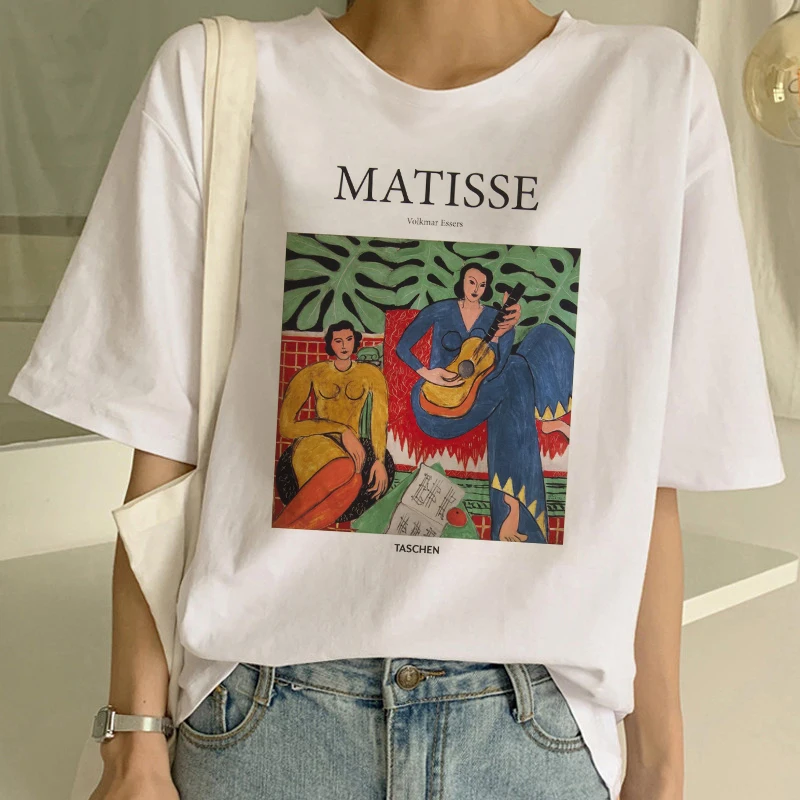 Женская футболка с короткими рукавами Matisse Повседневная Свободная принтом в