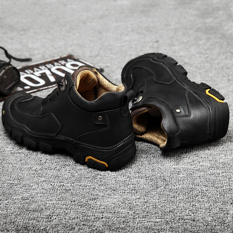 Мужские кожаные туфли ручной работы Повседневная модная удобная Уличная обувь